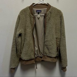 Patagonia Sherpa Bomber Jacket in Cream